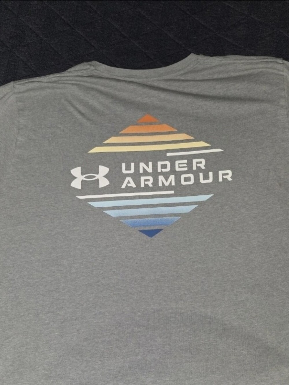 Under Armour Mens Short Sleeve Crew Neck Heatgear Loose Fit Gray T Shirt Size XL